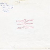 Postcard enlargement reverse